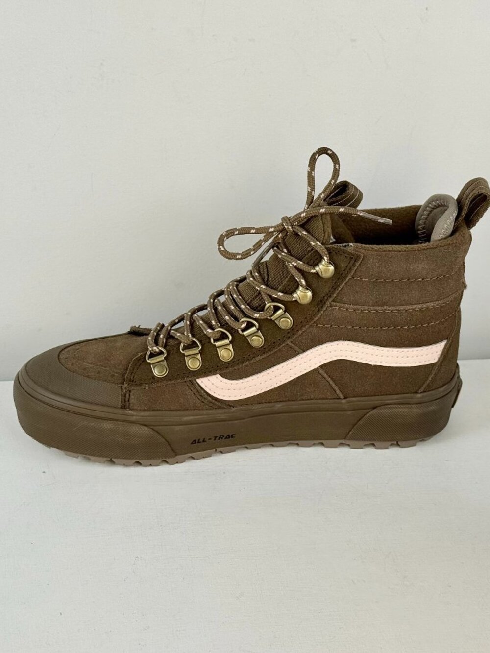 M6.5, W8 - Vans MTE Sk8-Hi Waterproof Insulated Boots - Teak Brown/Pink - Picture 3 of 11